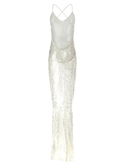 Norma Kamali Fara Dress White