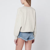 ISABEL MARANT Étoile Crew-Neck Cotton Sweatshirt Beige