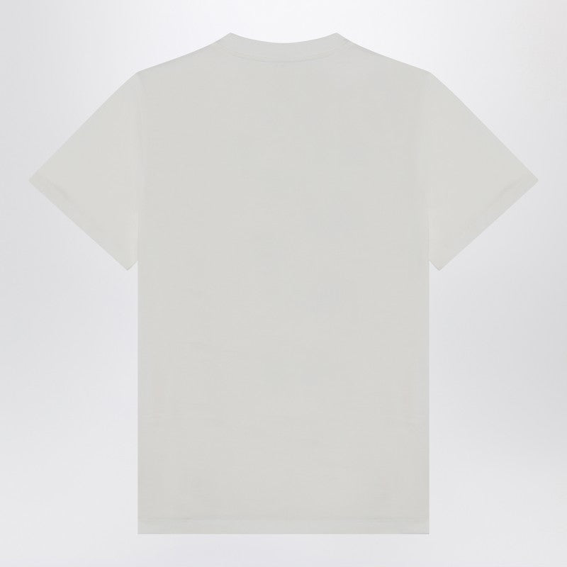 Ganni Ivory Organic Cotton Grape Print T-shirt Beige