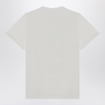 Ganni Ivory Organic Cotton Grape Print T-shirt Beige