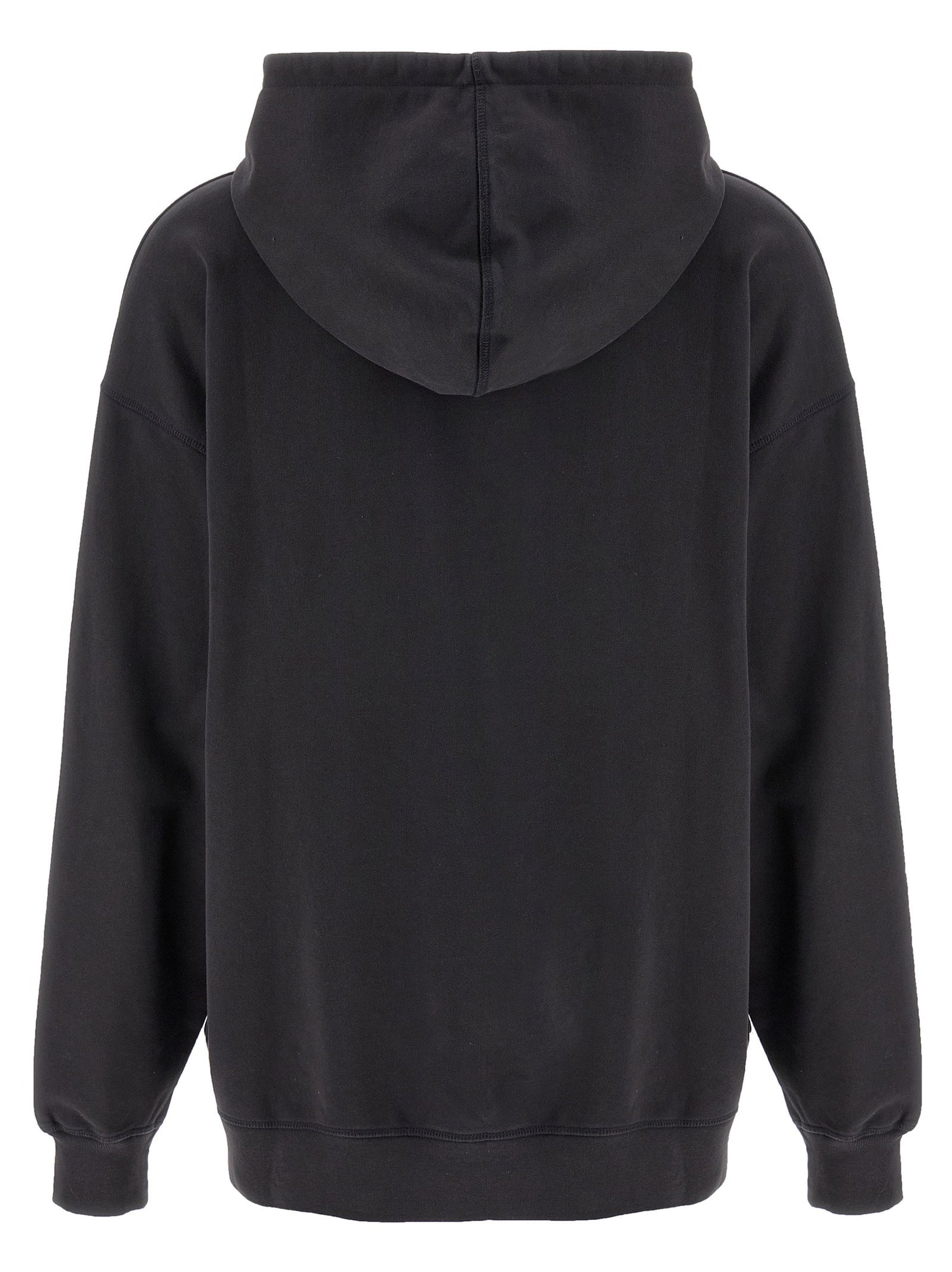 Ganni Basic Jersey Cherry Hoodie Gray