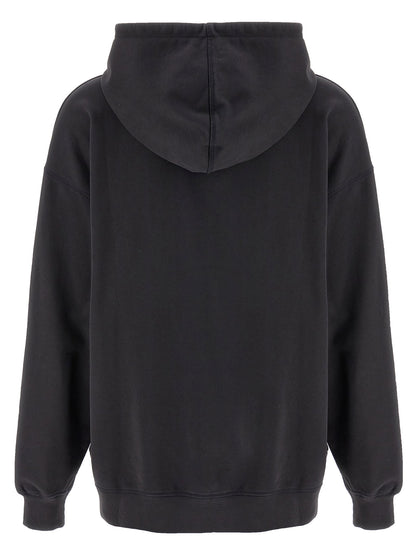 Ganni Basic Jersey Cherry Hoodie Gray