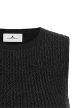 Elisabetta Franchi Top Tricot Black  