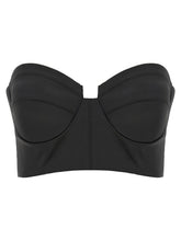 Elisabetta Franchi Bustier Top Black  