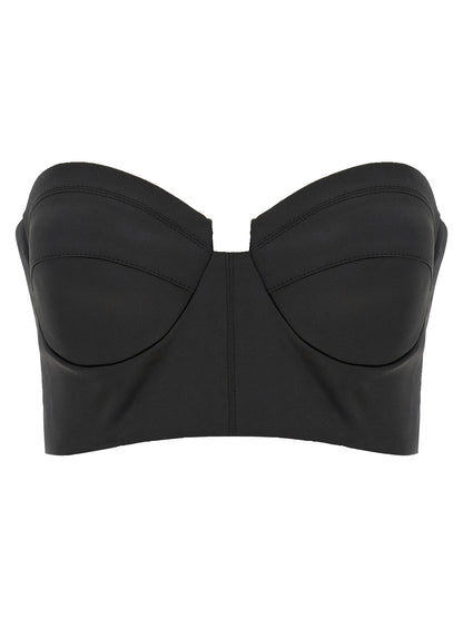 Elisabetta Franchi Bustier Top Black  