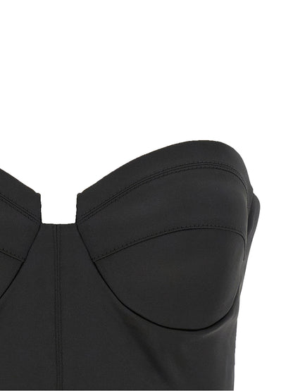 Elisabetta Franchi Bustier Top Black  