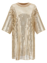Fabiana Filippi Sequin Dress Beige