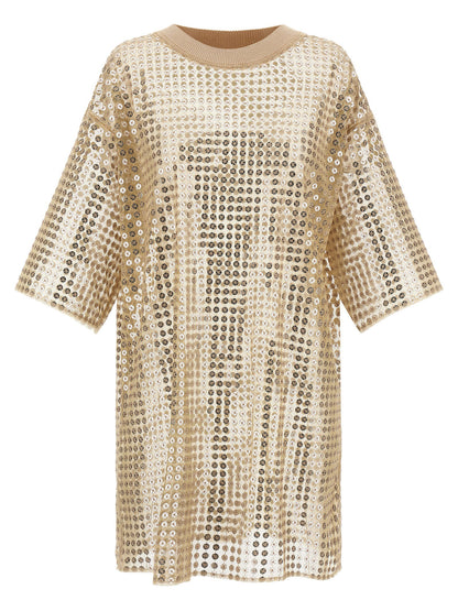 Fabiana Filippi Sequin Dress Beige