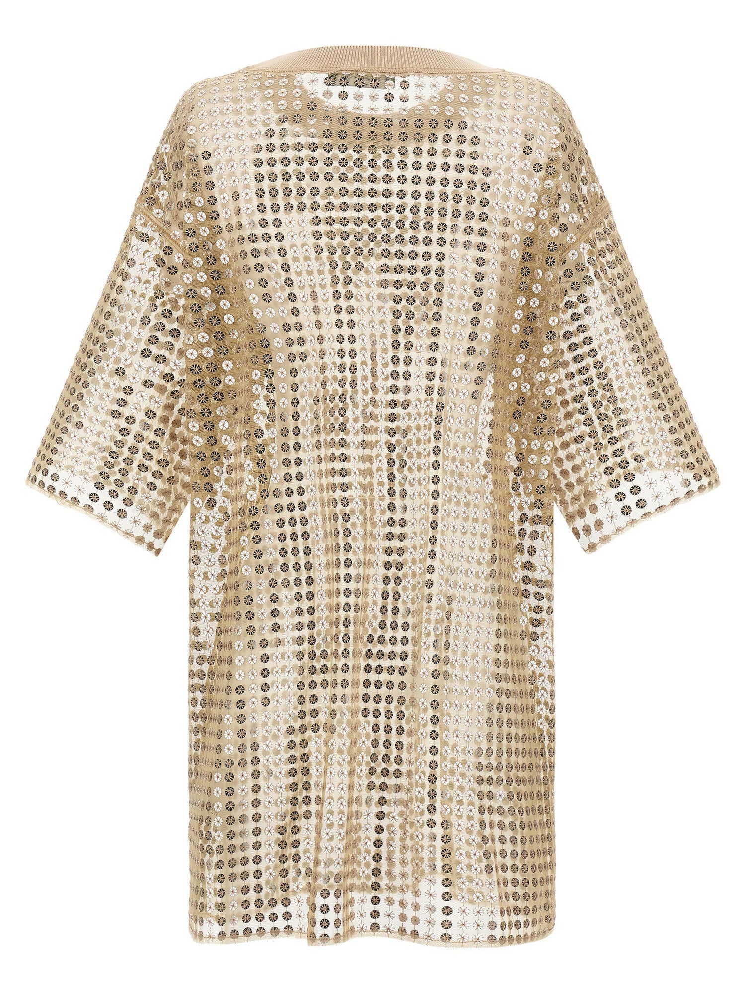 Fabiana Filippi Sequin Dress Beige
