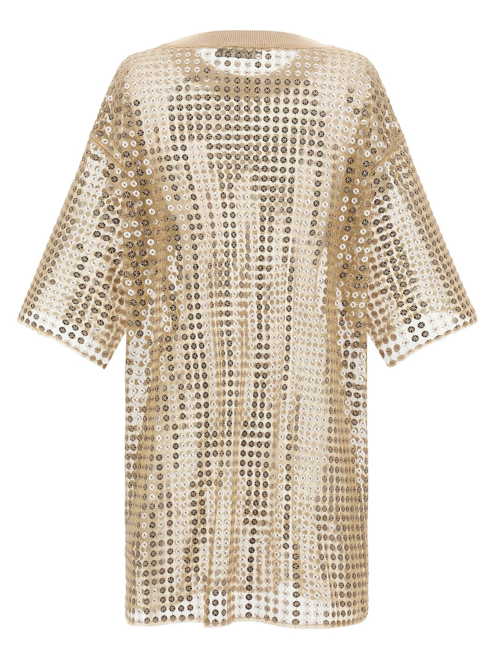 Fabiana Filippi Sequin Dress Beige