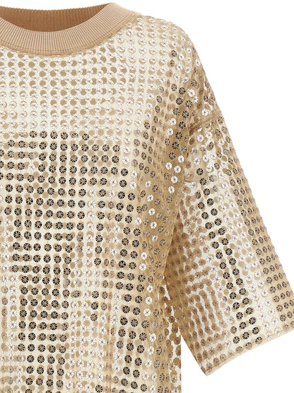 Fabiana Filippi Sequin Dress Beige