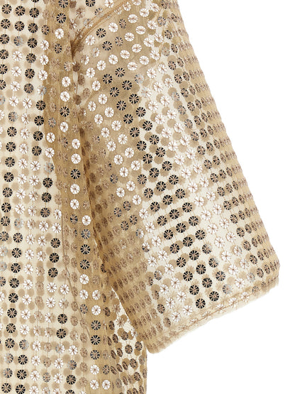 Fabiana Filippi Sequin Dress Beige