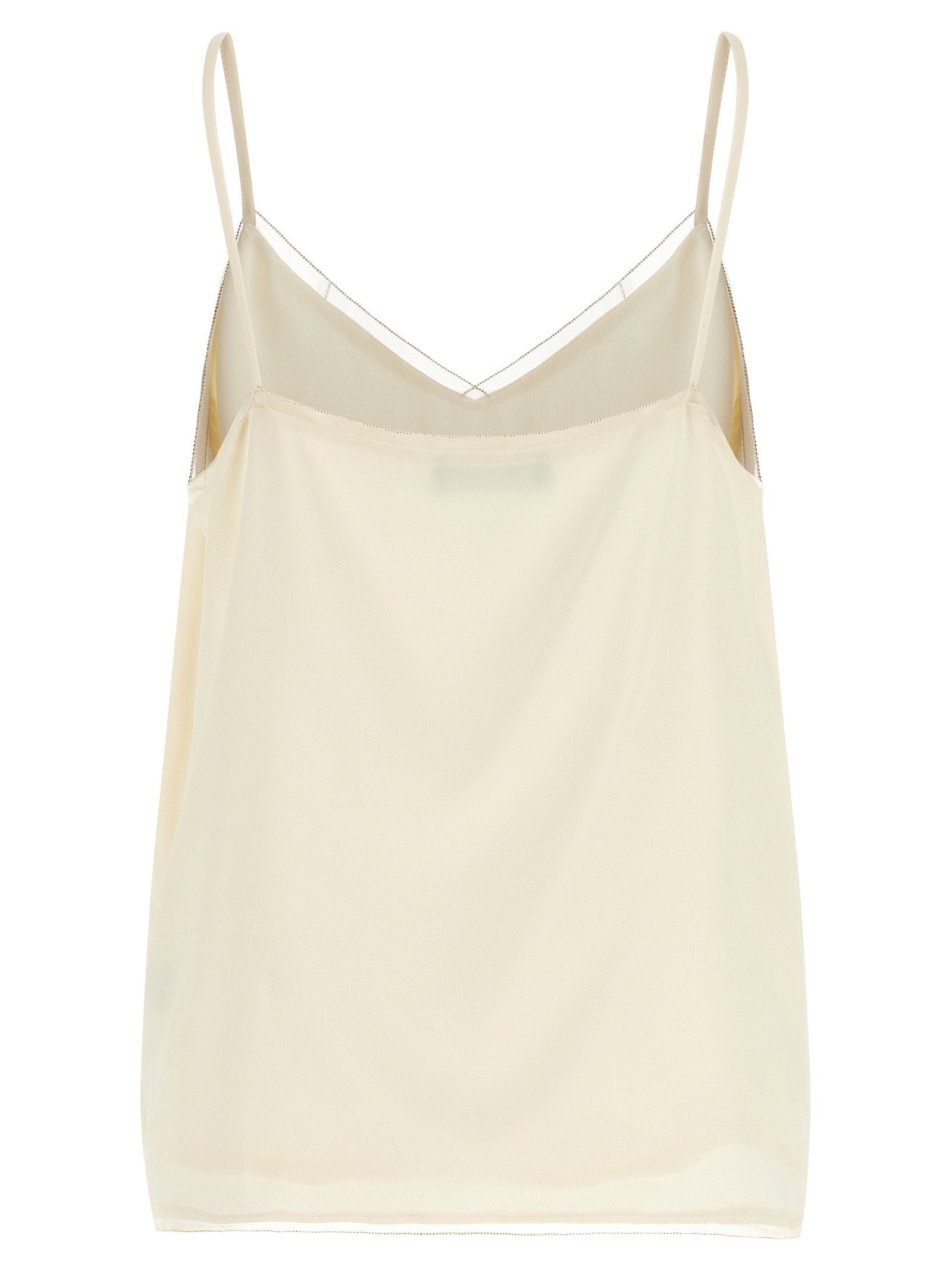 Fabiana Filippi Filo Diamante Top Beige