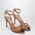 Aquazzura Tequila 85 Rhinestone Sandals Metal