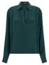 Tom Ford Satin Silk Polo Shirt Green