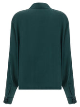 Tom Ford Satin Silk Polo Shirt Green