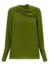 Tom Ford Draped Neck Blouse Green