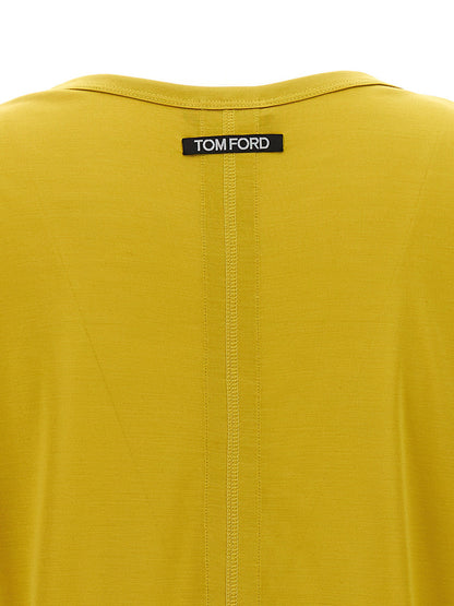 Tom Ford Silk T-shirt Yellow