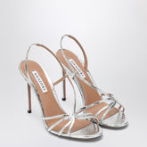 Aquazzura Talk To Me Sandal Silver Metal