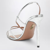 Aquazzura Talk To Me Sandal Silver Metal