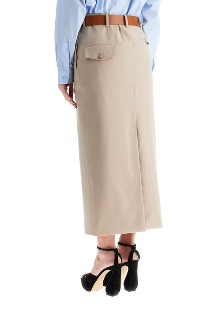 Moschino skirt with belt beige