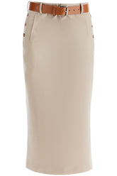 Moschino skirt with belt beige