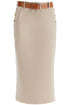 Moschino skirt with belt beige