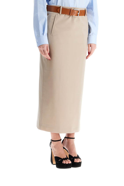 Moschino skirt with belt beige