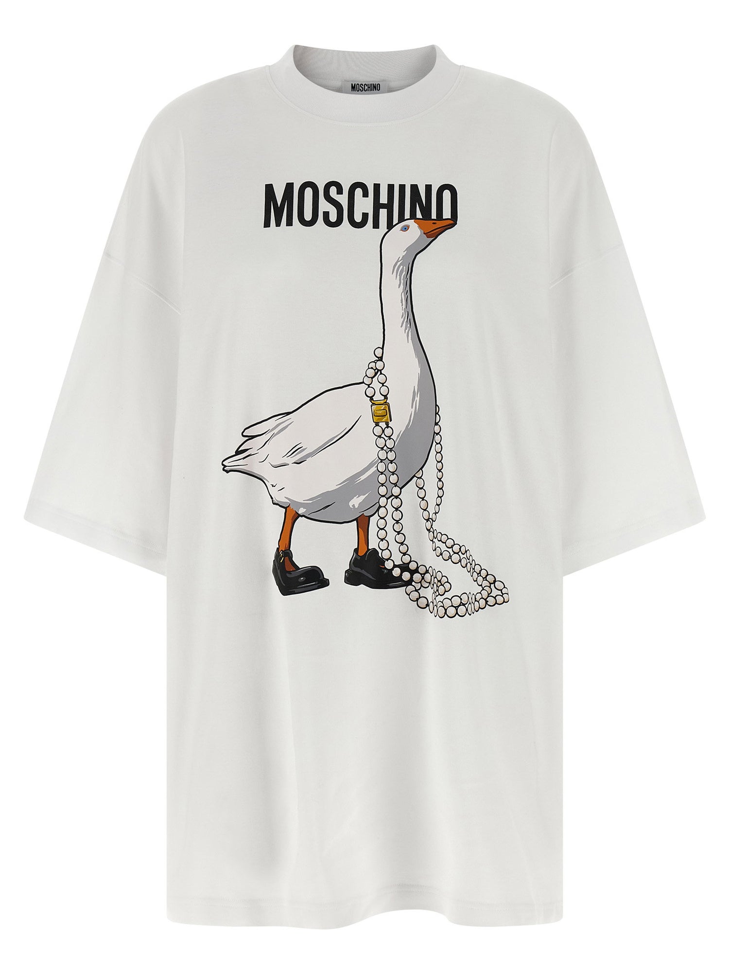 Moschino Goose Dress White