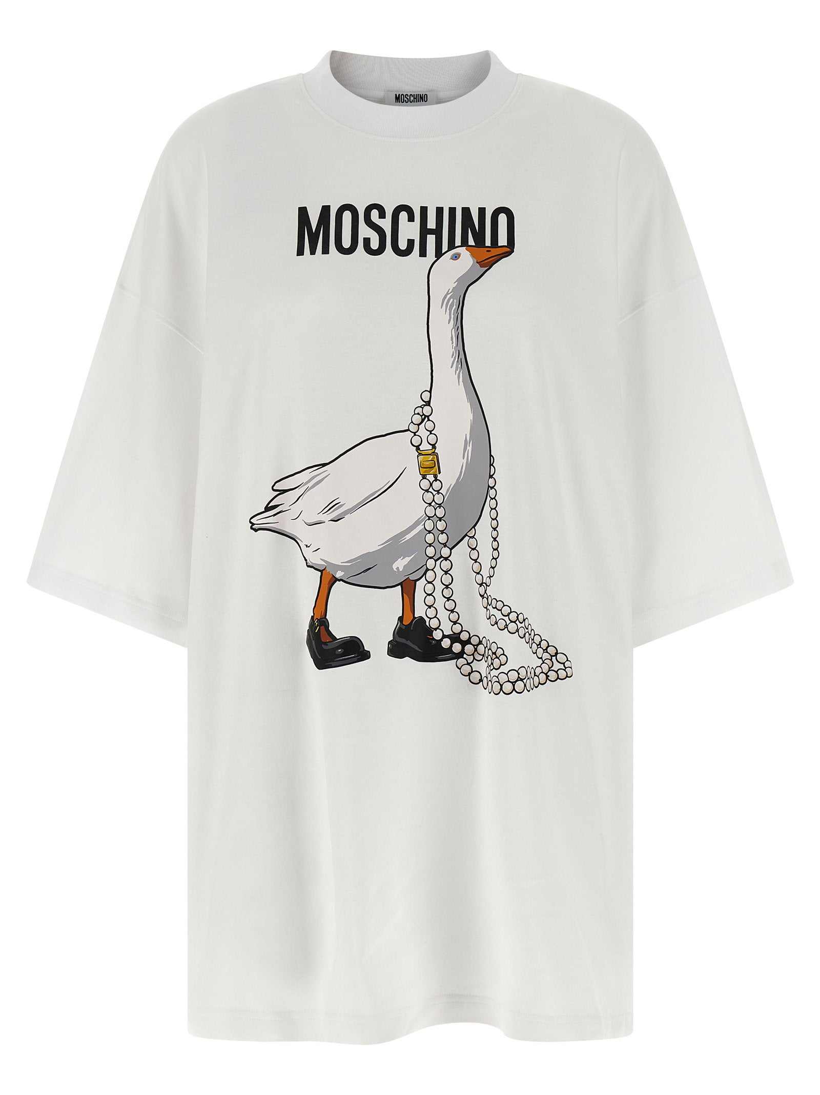 Moschino Goose Dress White
