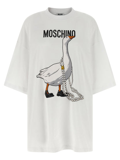 Moschino Goose Dress White