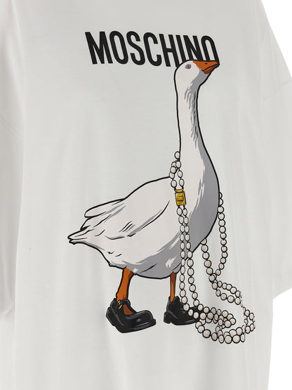 Moschino Goose Dress White