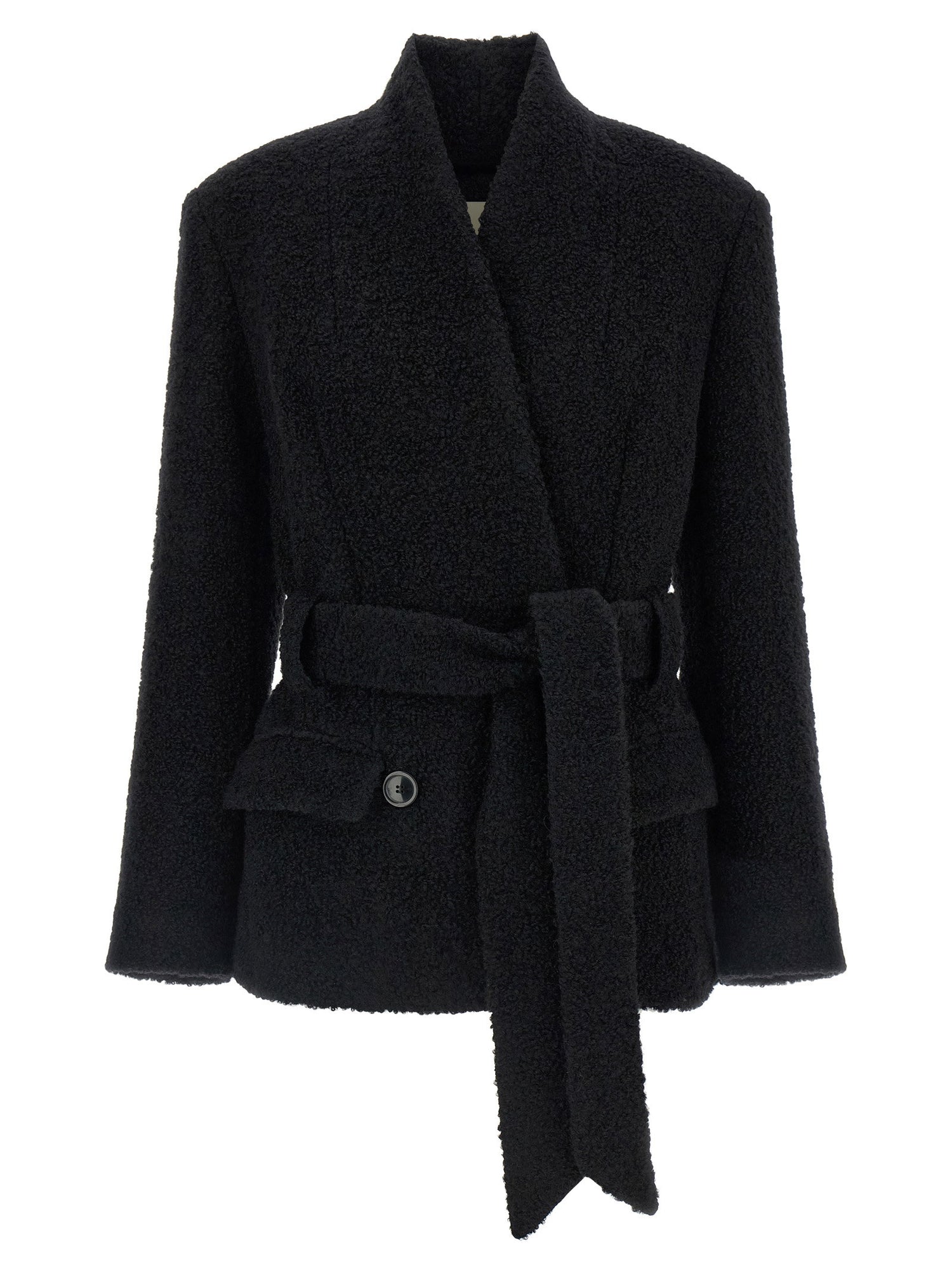 Isabel Marant Syndra Belted Blazer Black  