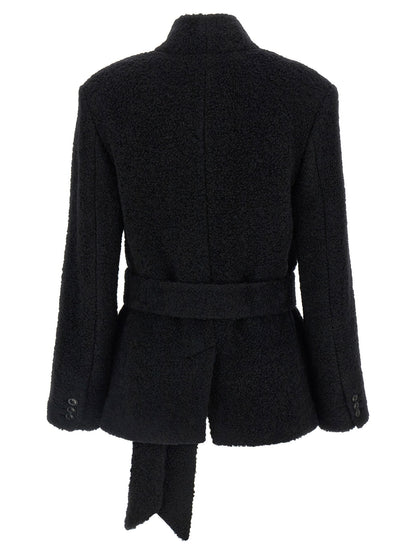 Isabel Marant Syndra Belted Blazer Black  