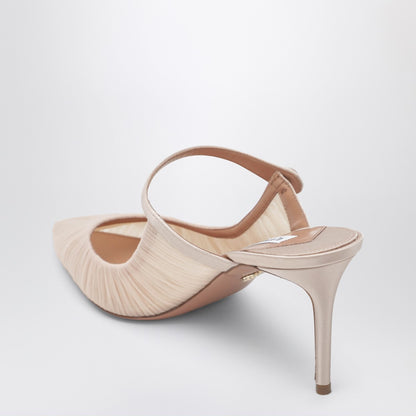 Aquazzura Voile Mule 75 Satin Pink