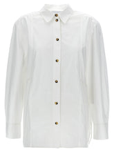 Ganni Lace-up Shirt White
