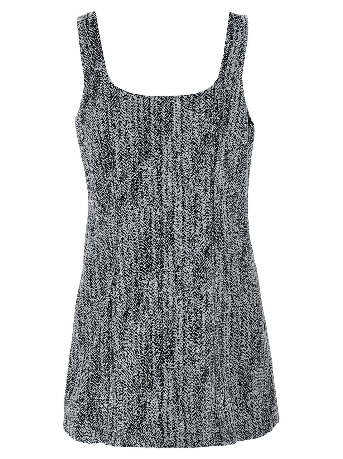 Ganni Tweed Dress Multicolor