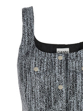 Ganni Tweed Dress Multicolor