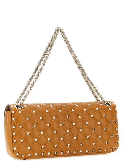 Valentino Garavani Valentino G. Rockstud Spike Medium Shoulder Bag Orange