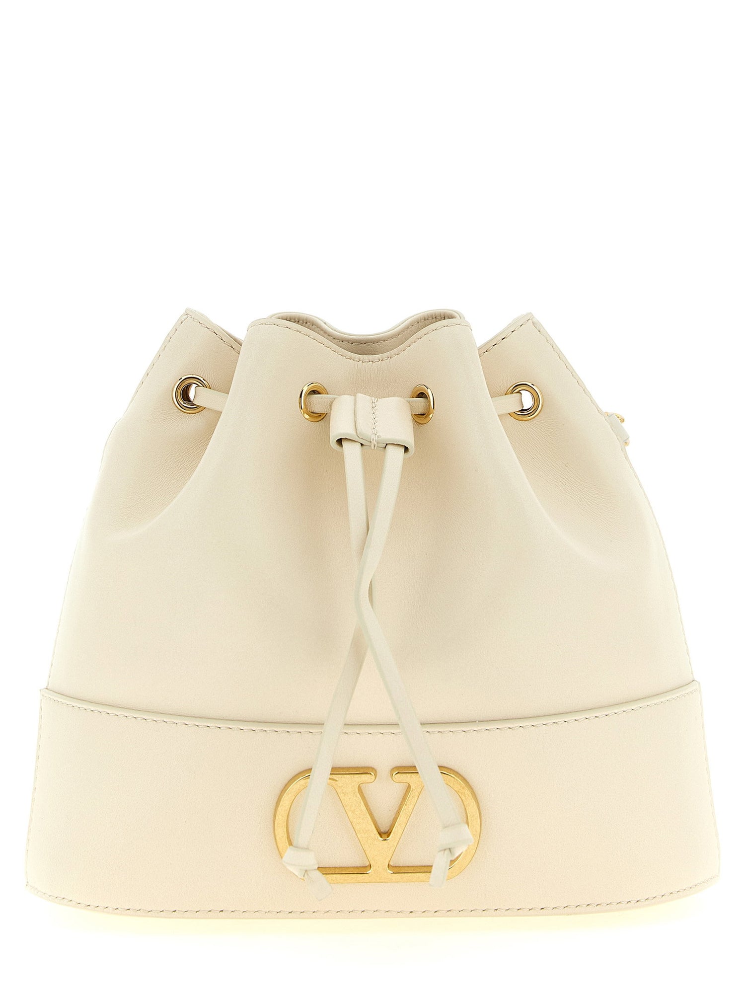 Valentino Garavani Vlogo Signature Sechiello Bag White