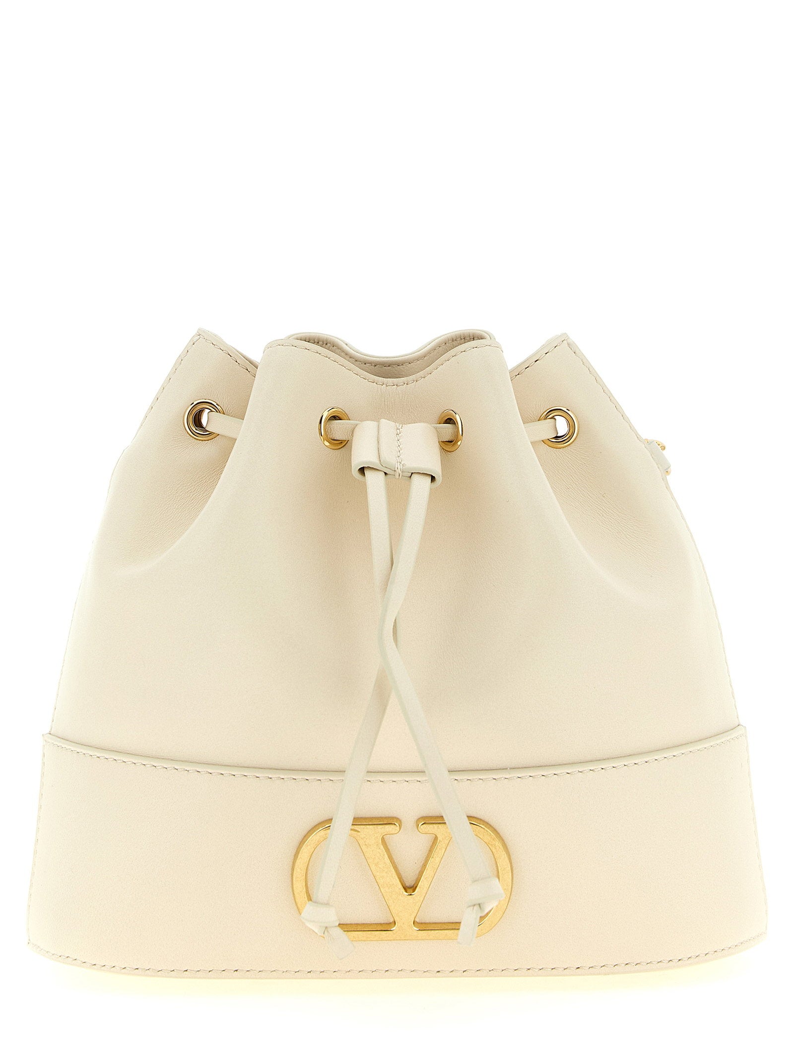 Valentino Garavani Vlogo Signature Sechiello Bag White