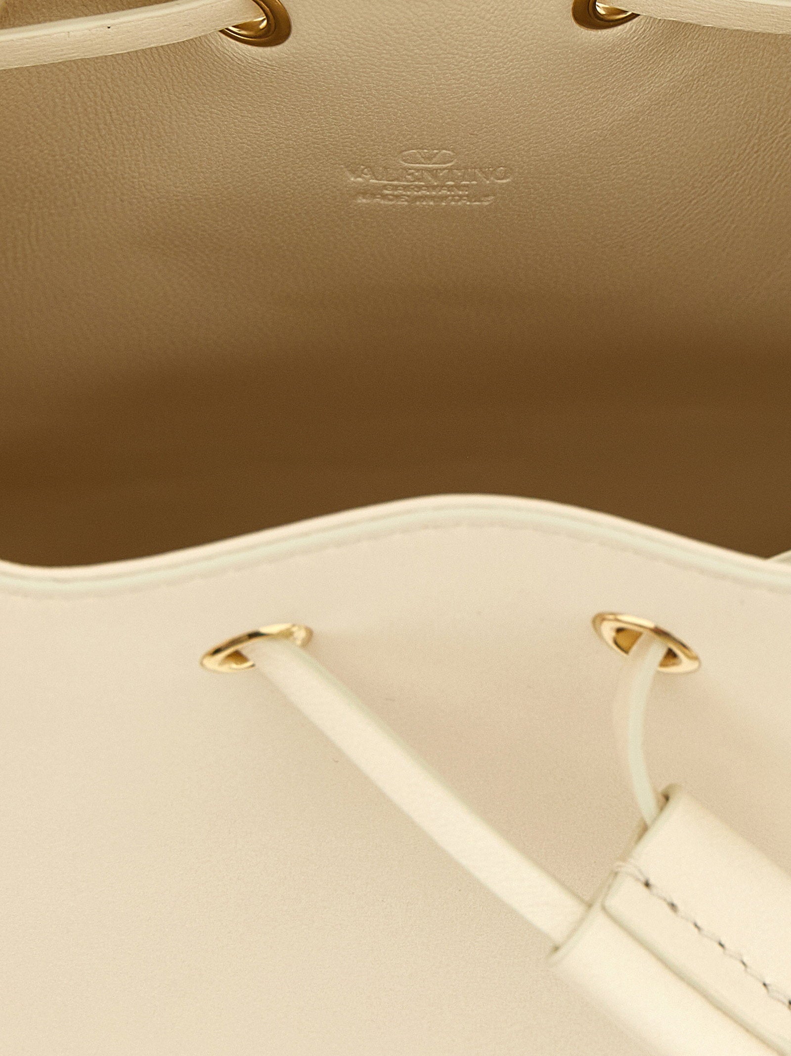 Valentino Garavani Vlogo Signature Sechiello Bag White