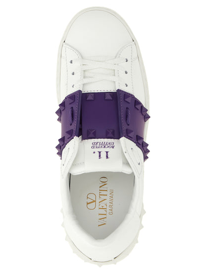 Valentino Garavani Rockstud Untitled Sneakers Purple