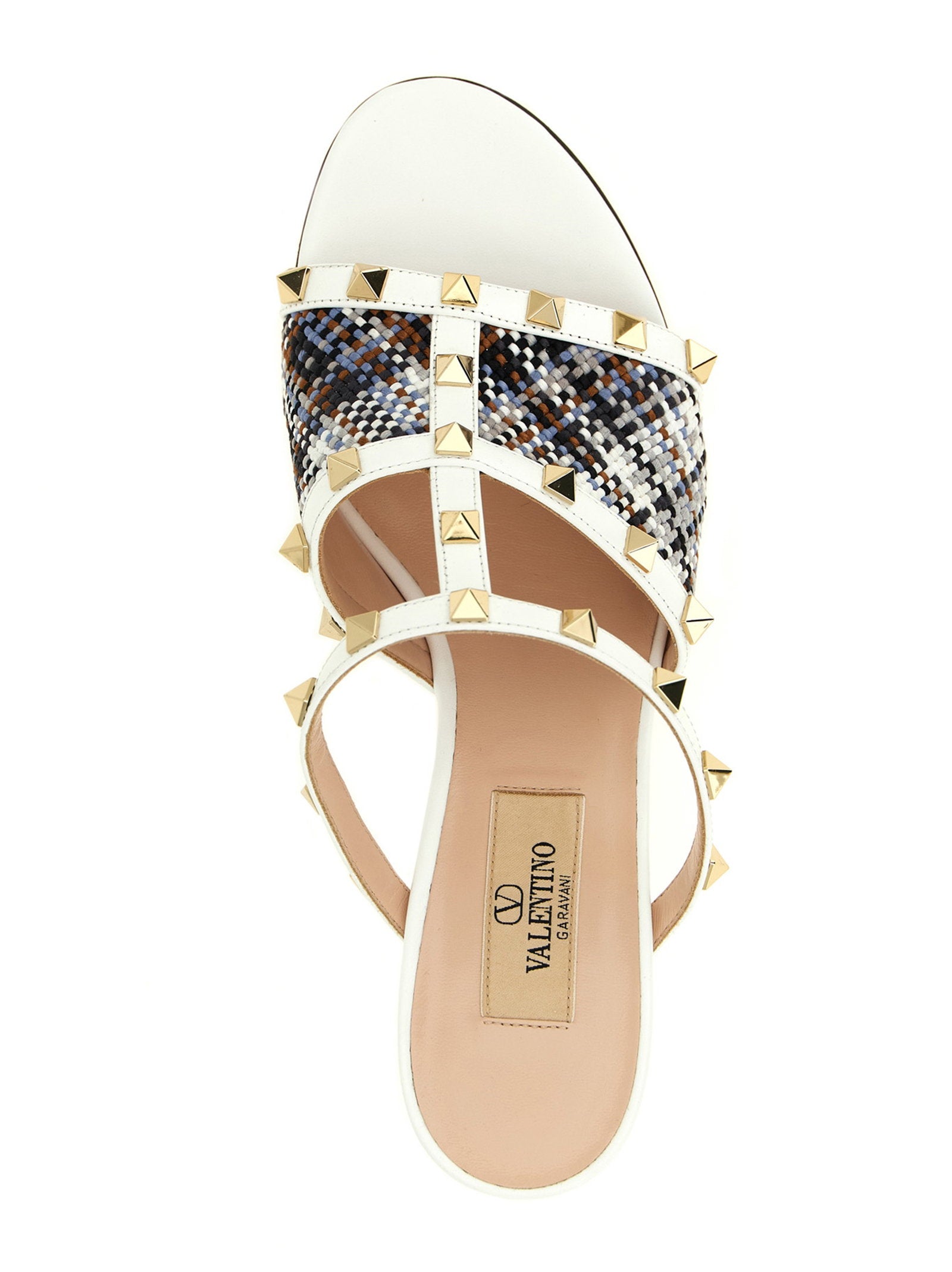 Valentino Garavani Rockstud Slides White