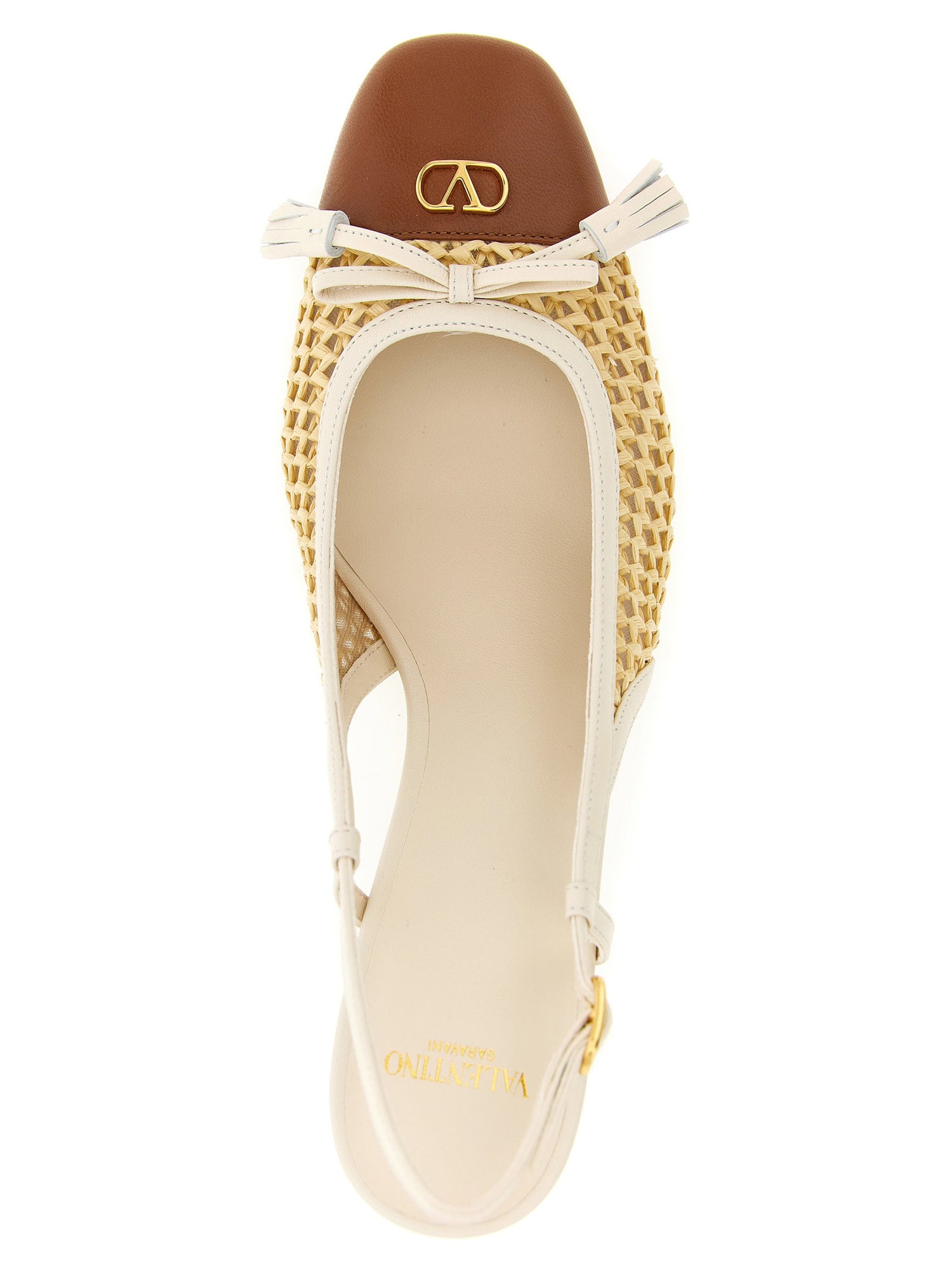 Valentino Garavani Valet Du Roi Slingback Beige