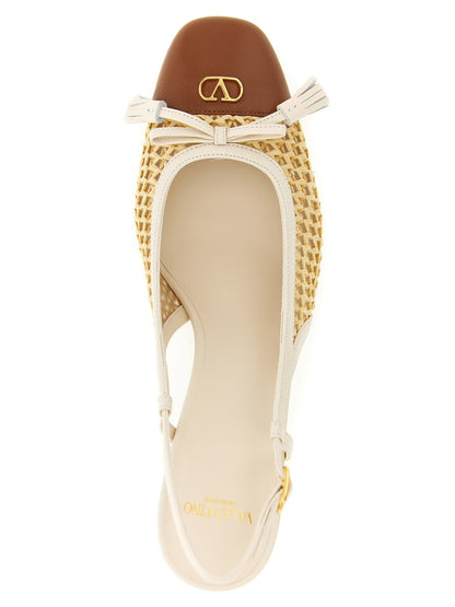 Valentino Garavani Valet Du Roi Slingback Beige