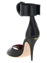 Valentino Garavani Drip Rose Sandals Black