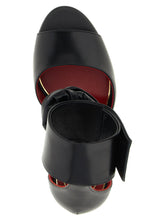 Valentino Garavani Drip Rose Sandals Black