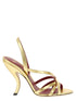 Valentino Garavani Fetishique Sandals Gold