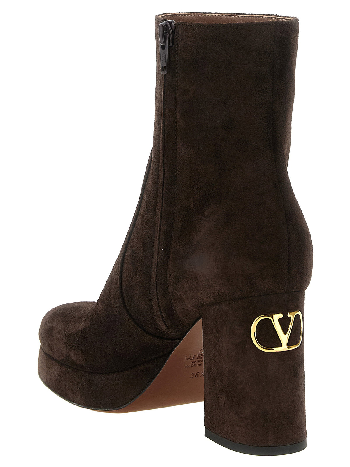 Valentino Garavani Fawcette Ankle Boots Brown